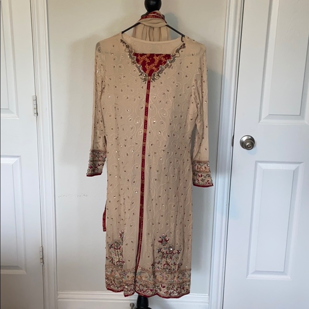 Women’s 3-Piece Chiffon Suit/Kameez/Shirt/Tunic